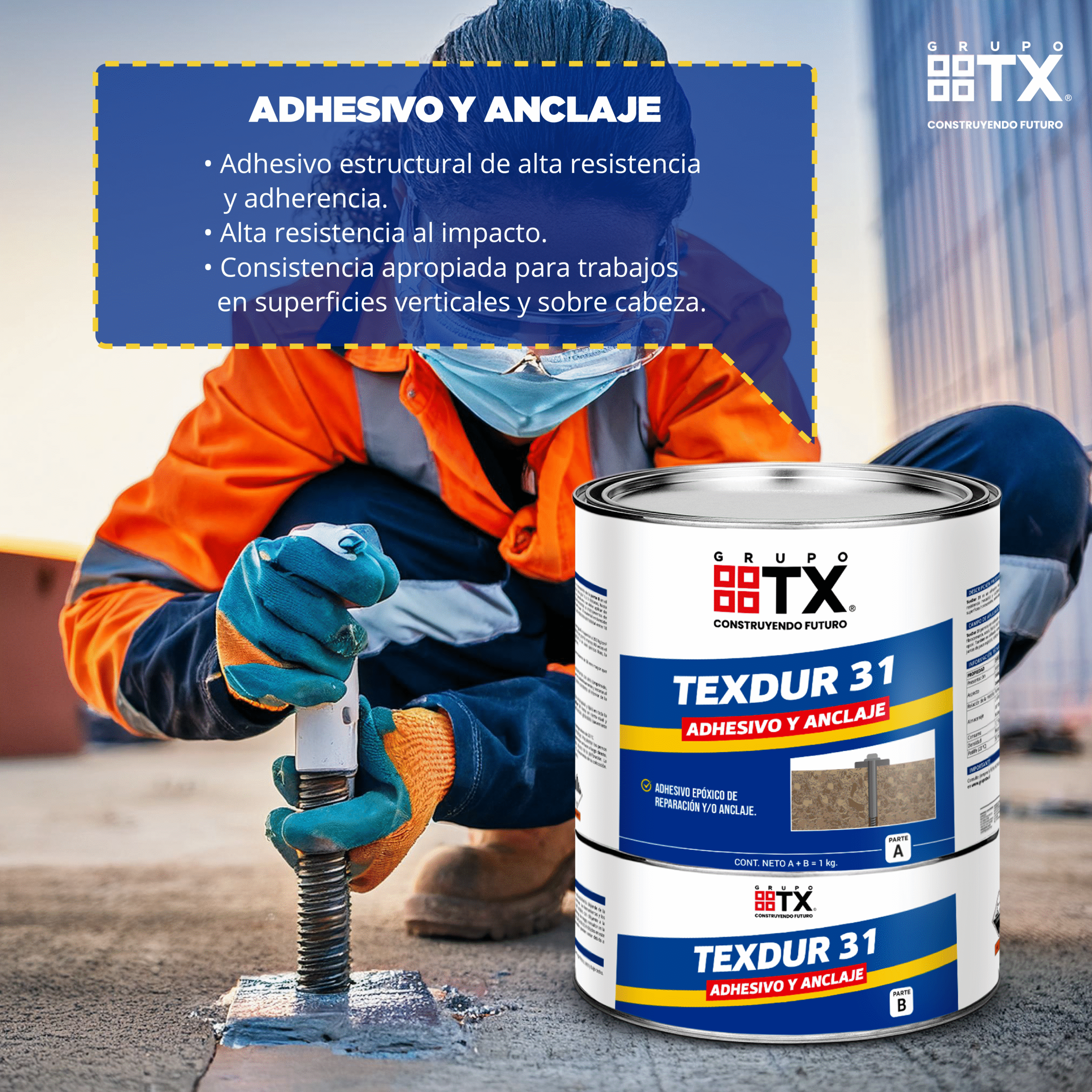 Adhesivo y Anclaje - TexDur 31 - Imagen 2