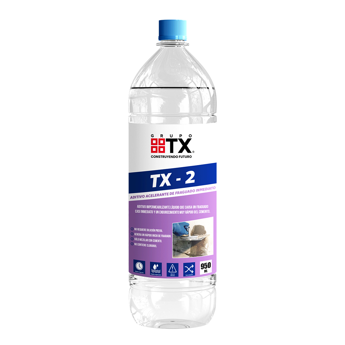 Aditivo Acelerante de Fraguado Inmediato - TX 2 950 ML
